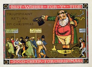 クリスマスカード 作： Walter Crane